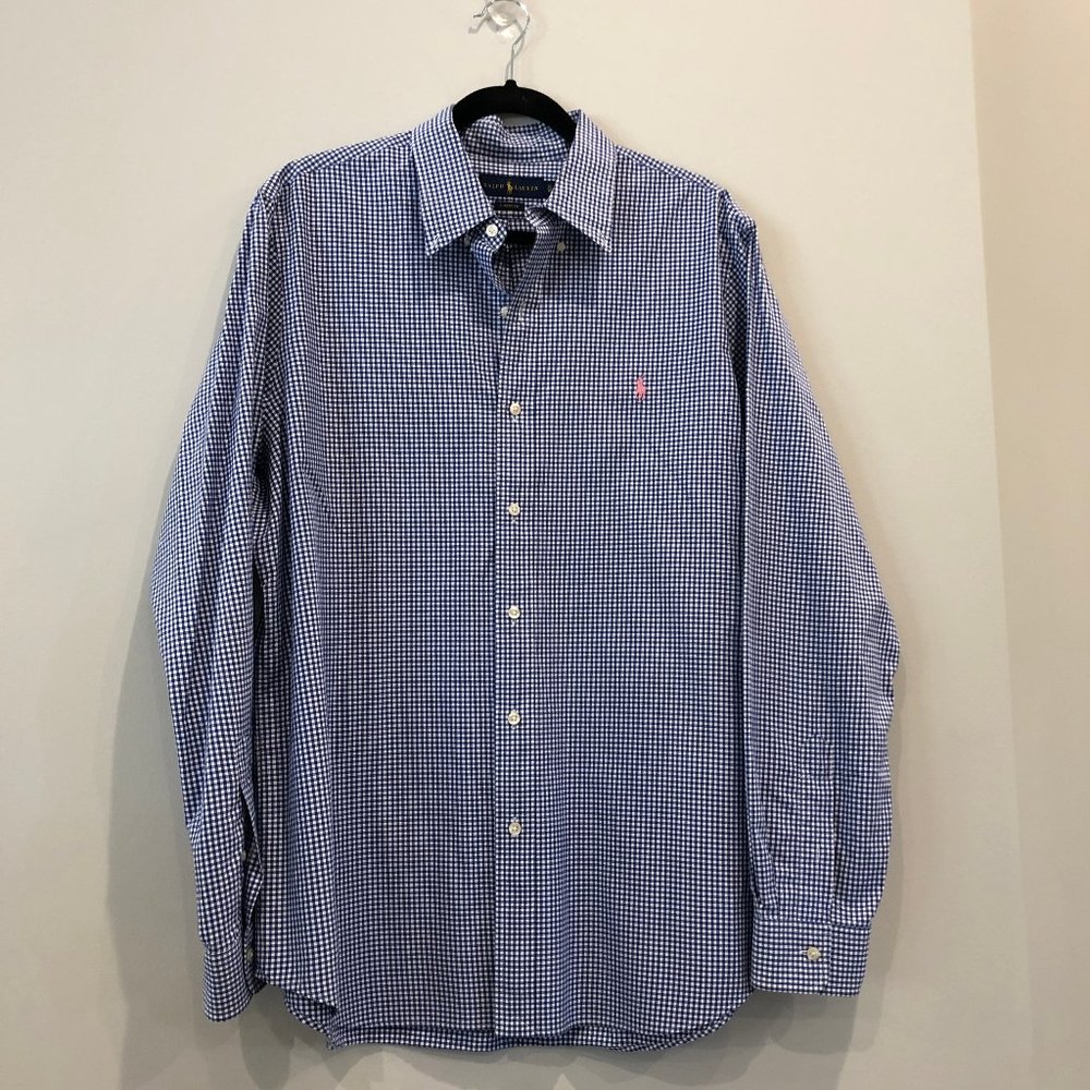 Polo Ralph Lauren mens button up plaid classic fit shirt size XL